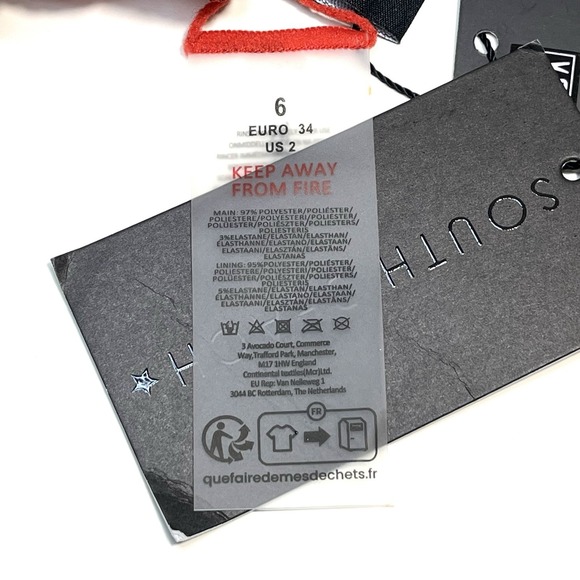 NEW South Beach Crinkle Frill Triangle Bikini Top Rust Gold Womens 2 Ruffle Swim - Picture 10 of 15